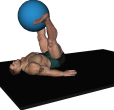 Leg Twist - Fitness Ball Lying Alternate